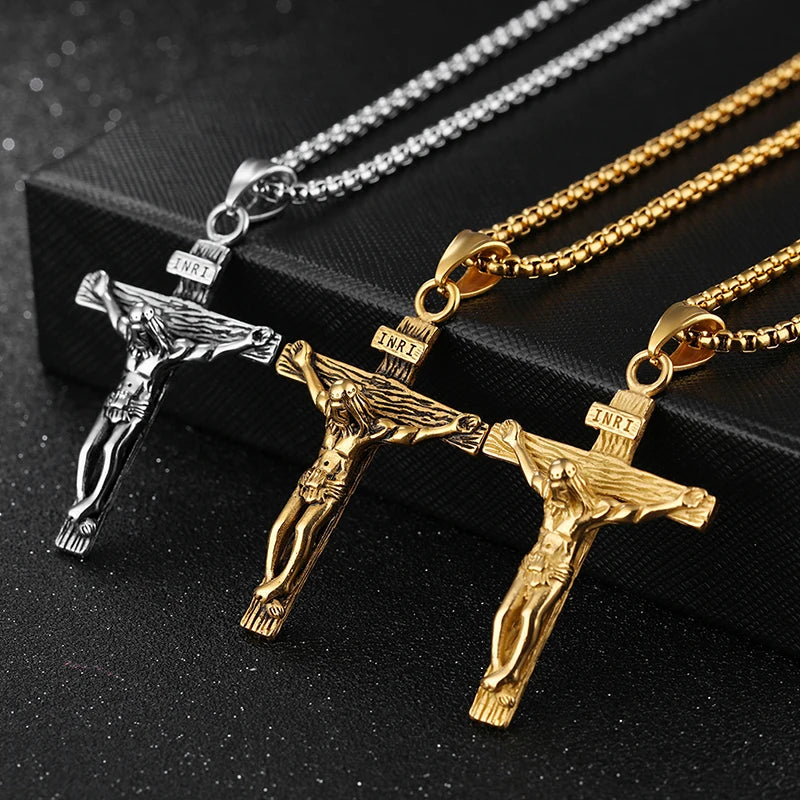 Stainless Steel Cross Necklace